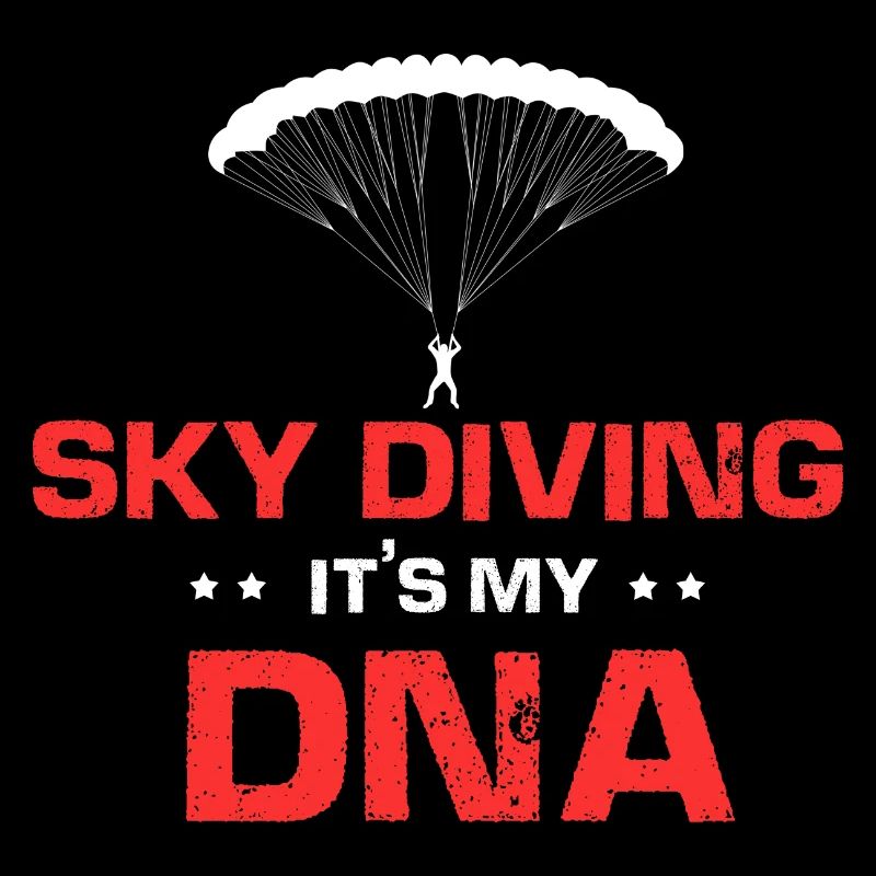 Sky Diving It's My DNA Cool Retro Funny Sky Diver