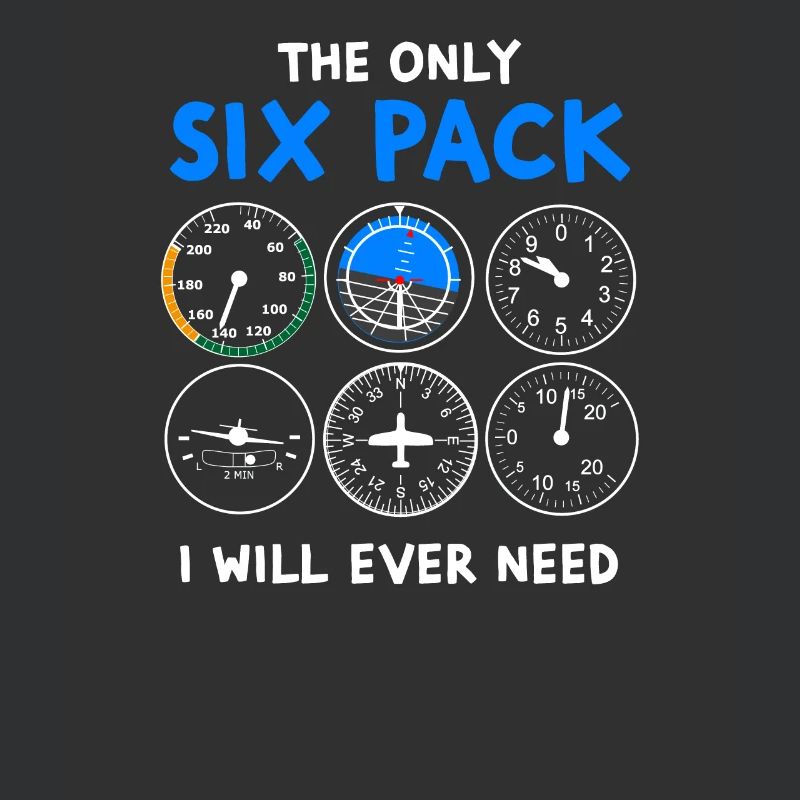 Pilot six pack - flying, plane, flying lesson