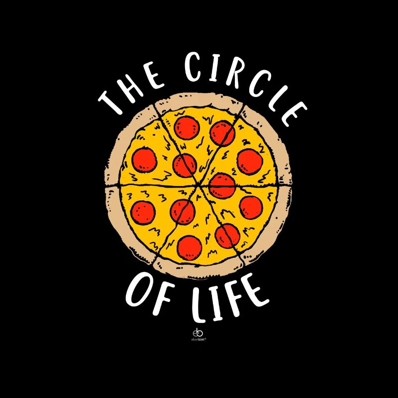 Kreis des Lebens Pizza Geschenk