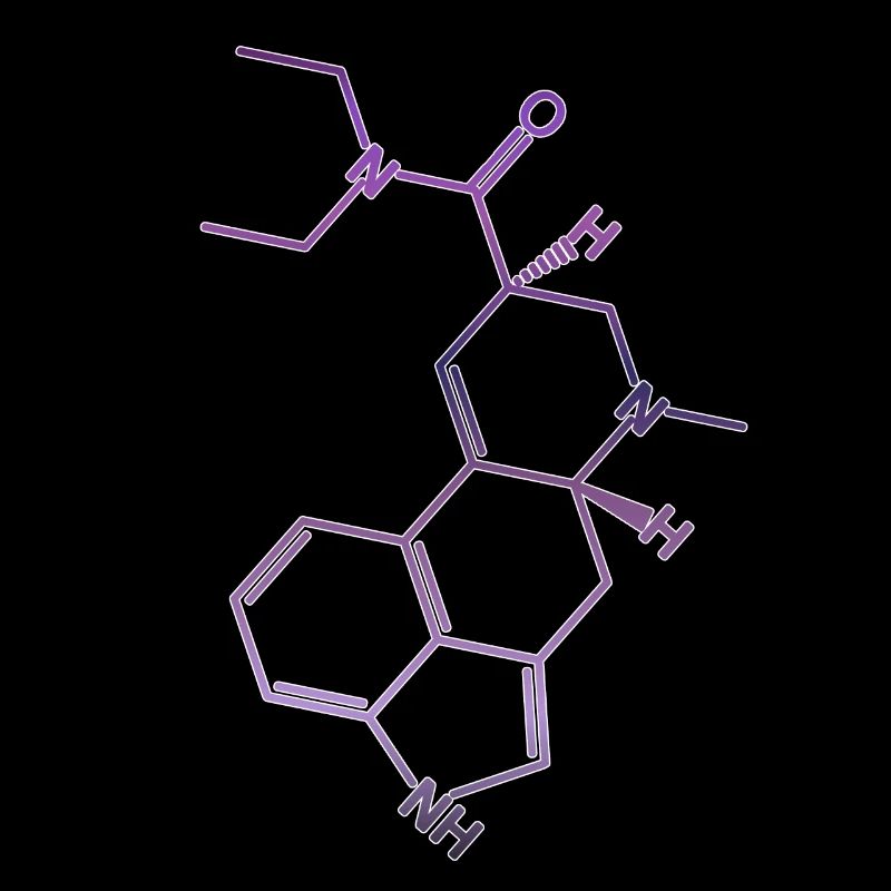 LSD structural formula acid molecule
