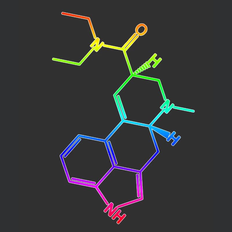 LSD structural formula molecule A. Hofmann Bicycle Day