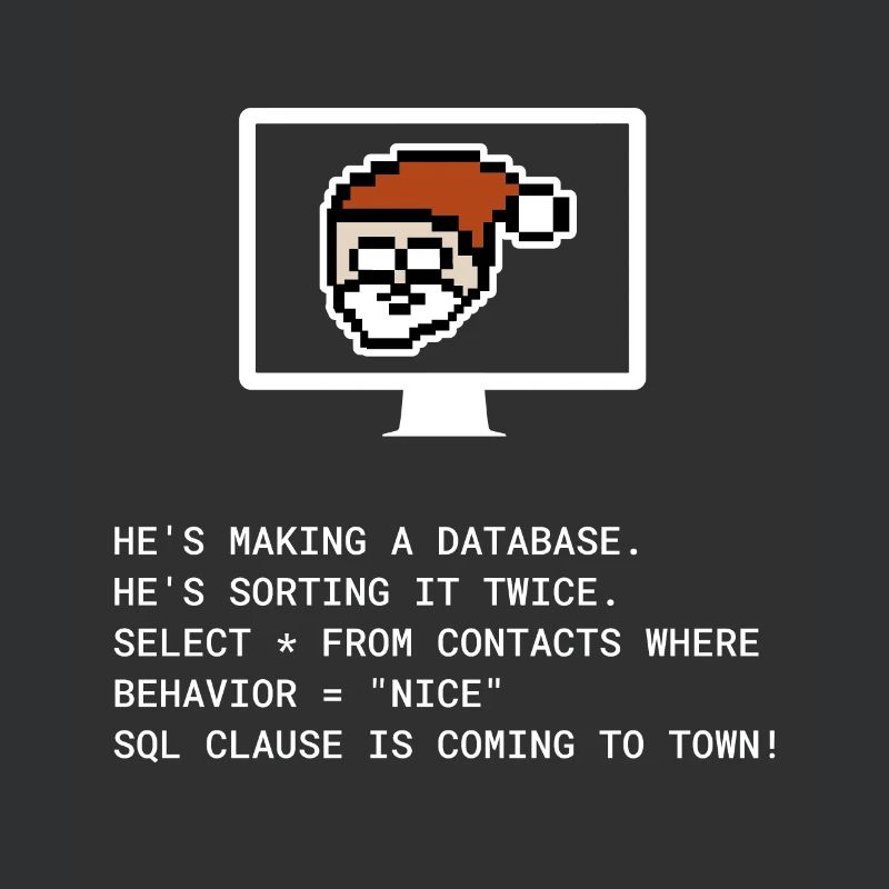 Weihnachten SQL Clause Programmierer IT Geschenk
