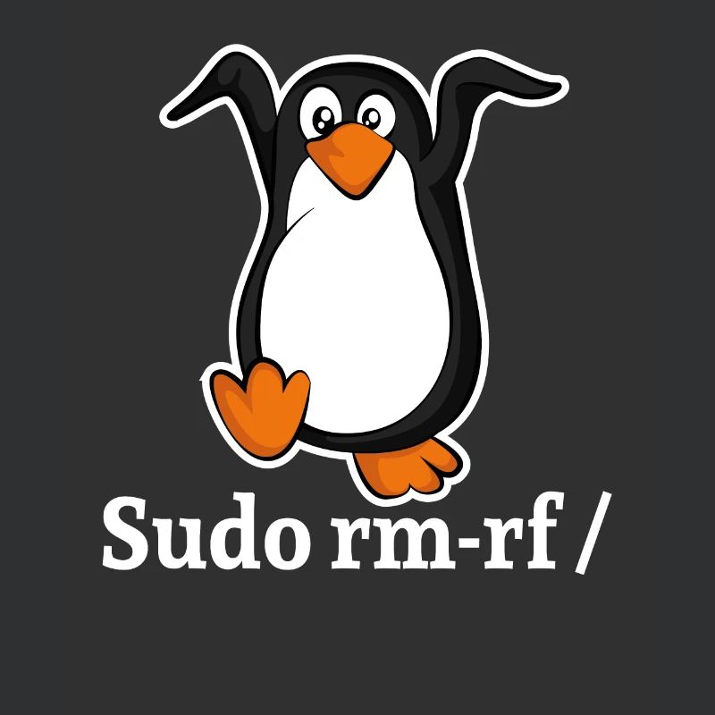 Tux Linux Pingouin Sudo Rm Rf | Computerfreak Hack