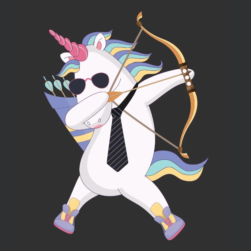 Dabbing Unicorn mit Pfeil und Bogen Geschenk