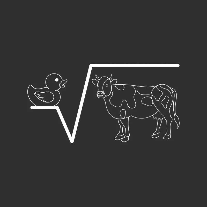 Nth Root From Q Duck Root Cow Funny math