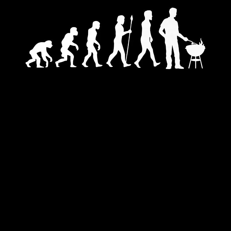 Evolution Bbq Barbecue Meat Funny Cookout Grilling