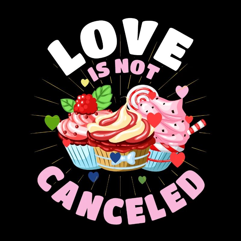 Love Cupcake n'est pas annulé. Gâteau alimentaire