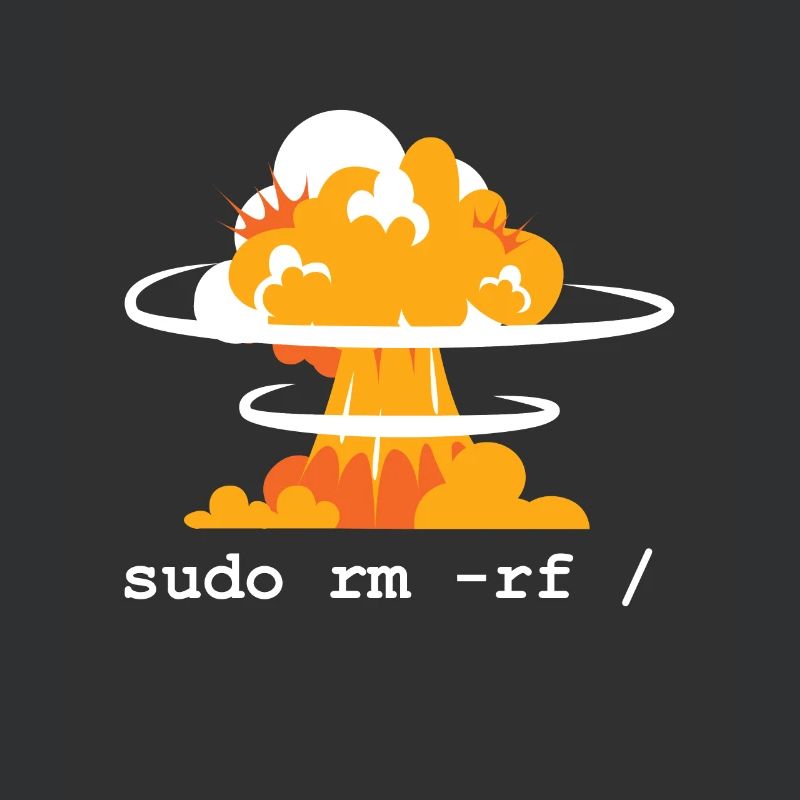 Linux Funny Linux Command Sudo RM RF für Männer