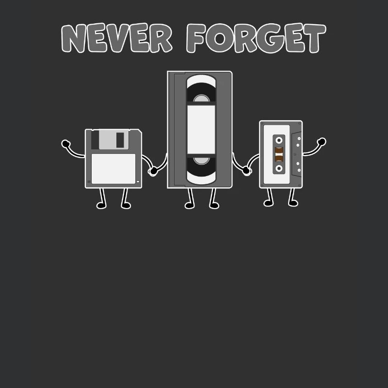 Never Forget 90s VHS Cassette Disk