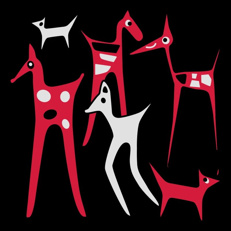 stylized horses