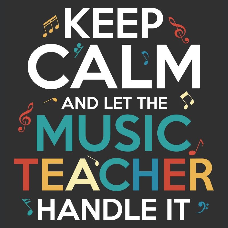 Keep Calm And Let The Music Teacher Handle It Stud