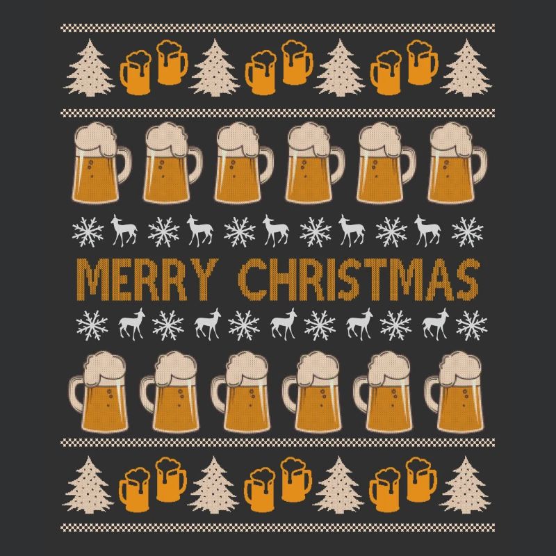 Pull de Noël laid bière alcool cadeau