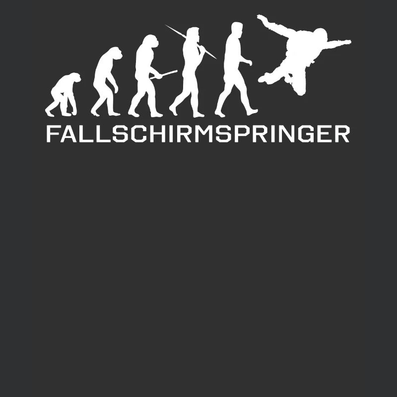 Human Evolution Parachuting Fallschirm Geschenk