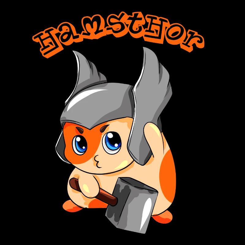Hamsthor Hamster Thor nordischer Gott süß Comic