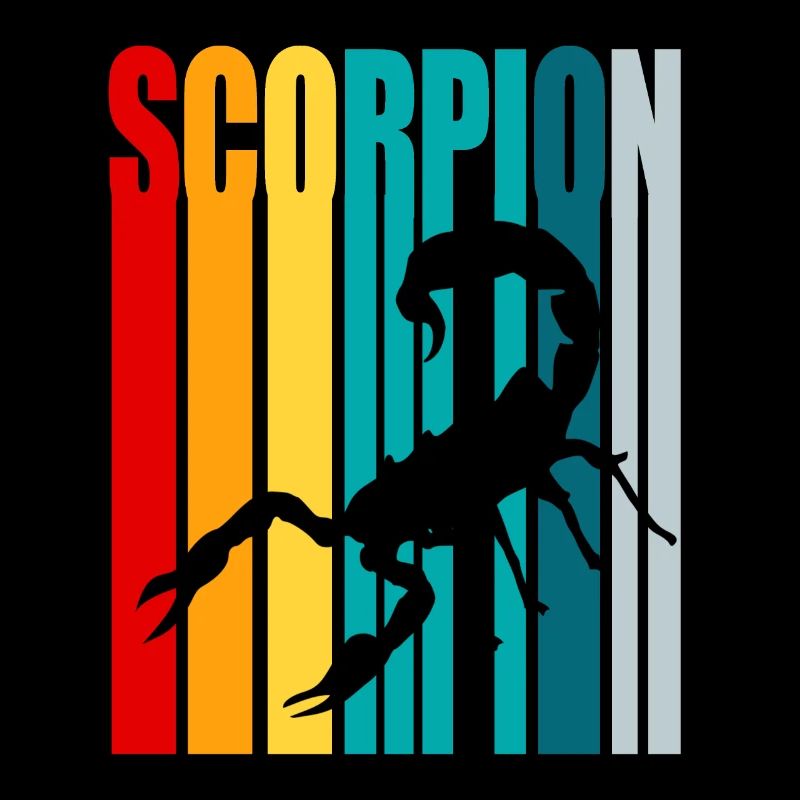 Scorpion retro style