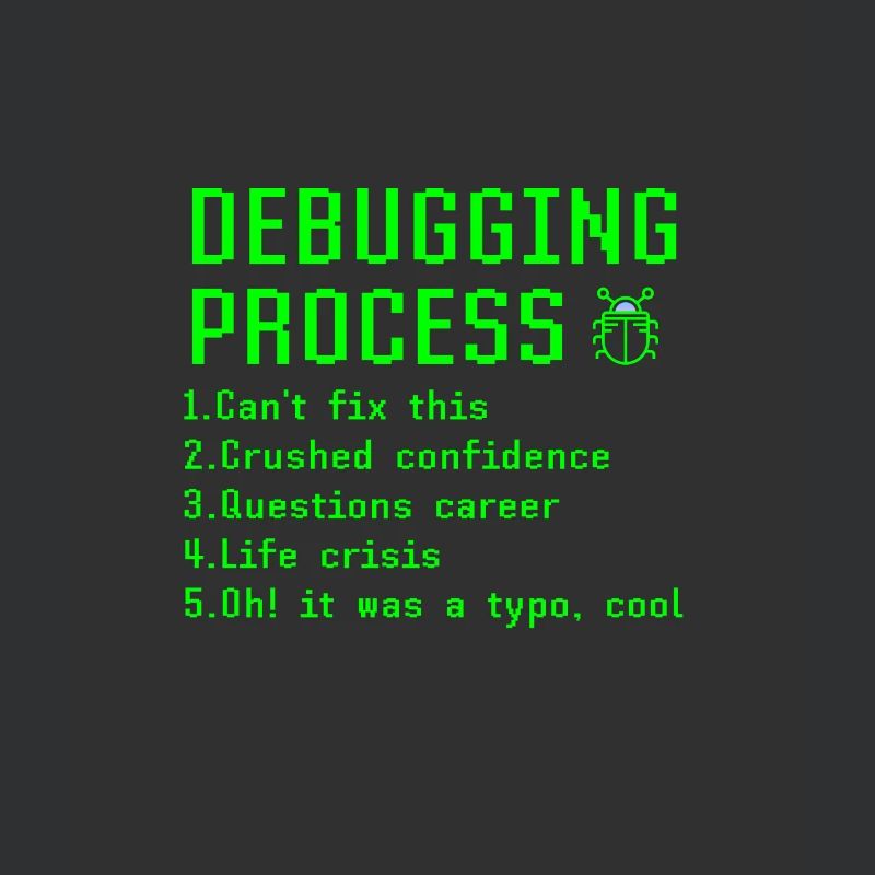 Debugging-Prozess Lustige Programmierer Coder Geschenkidee