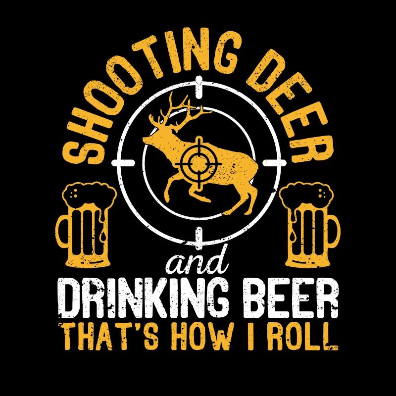 Shooting deer and drinking beer Funny hunt
