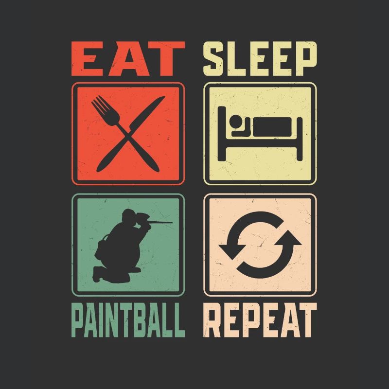 Manger dormir Paintball Répéter Paintballer Tactique Pl