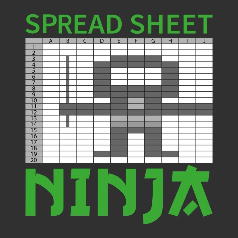Spread sheet ninja Buchhalter Beruf Geschenk