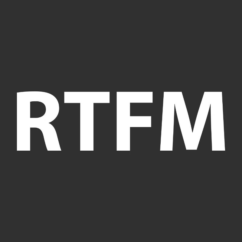 Rtfm Programming Informatik Geschenk