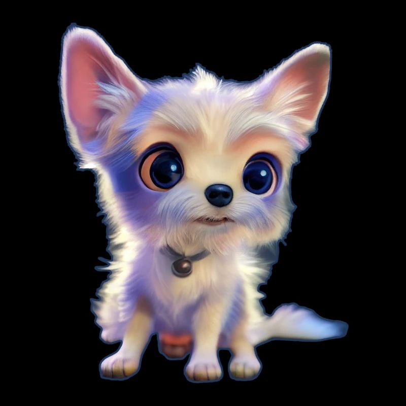 petit chien blanc