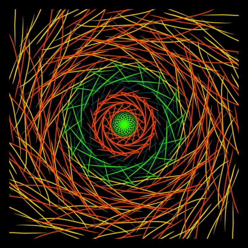 Lignes concentriques abstraites