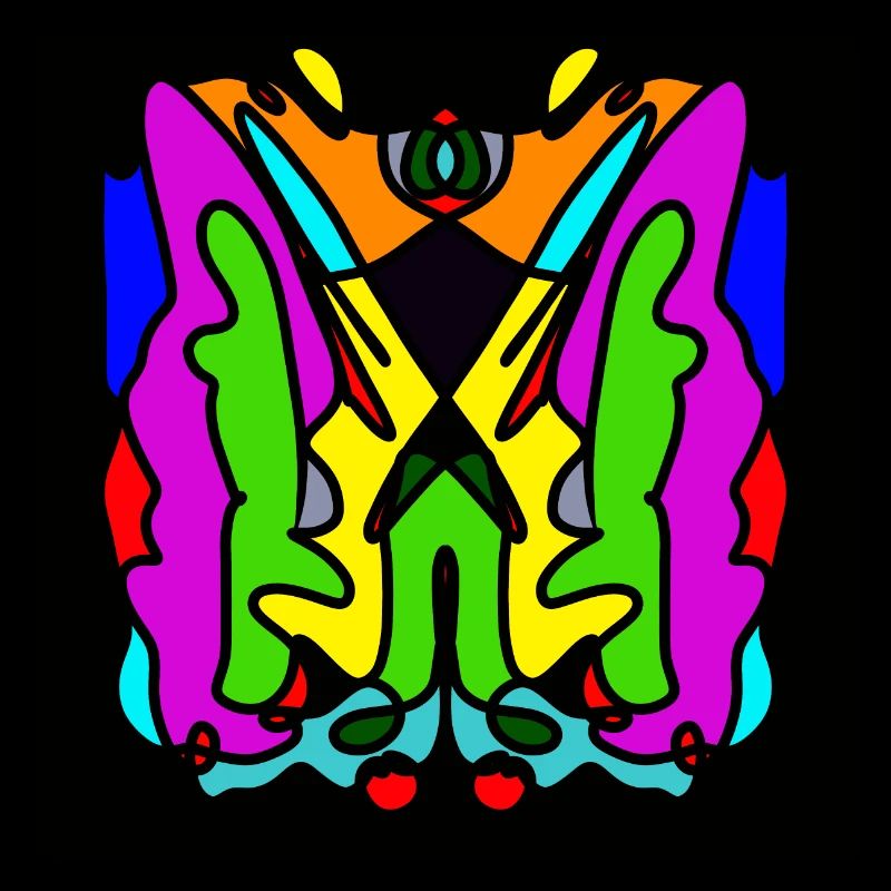Design abstrait coloré