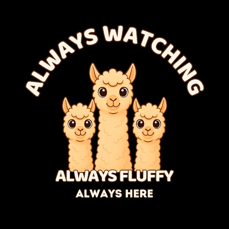 Always in view – fluffy alpacas