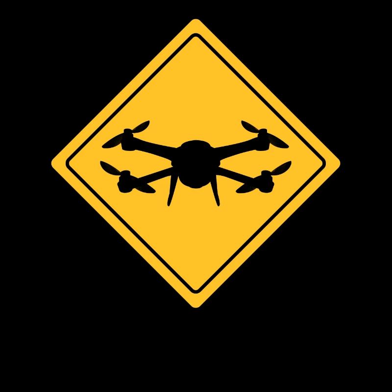 Drone avec panneau d’avertissement Drone flyer