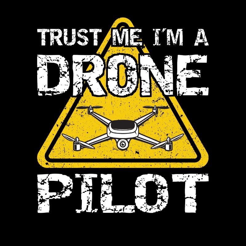 Drone avec panneau d’avertissement Drone flyer