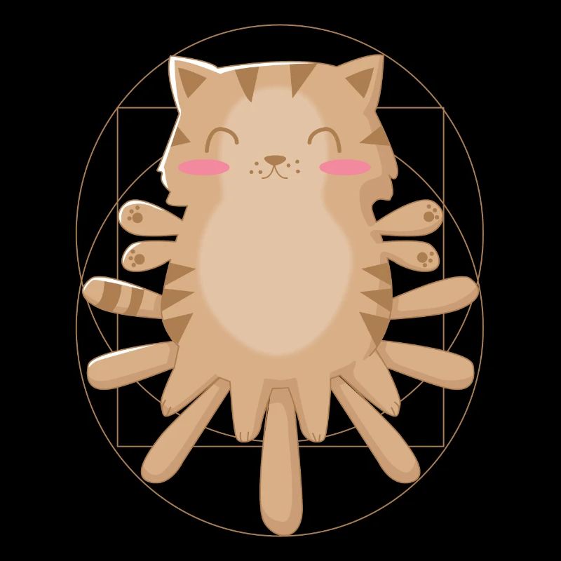 Cat anatomy science art
