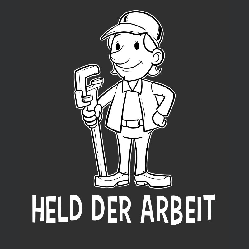 Held der Arbeit Arbeiter Klempner Bastler Geschenk