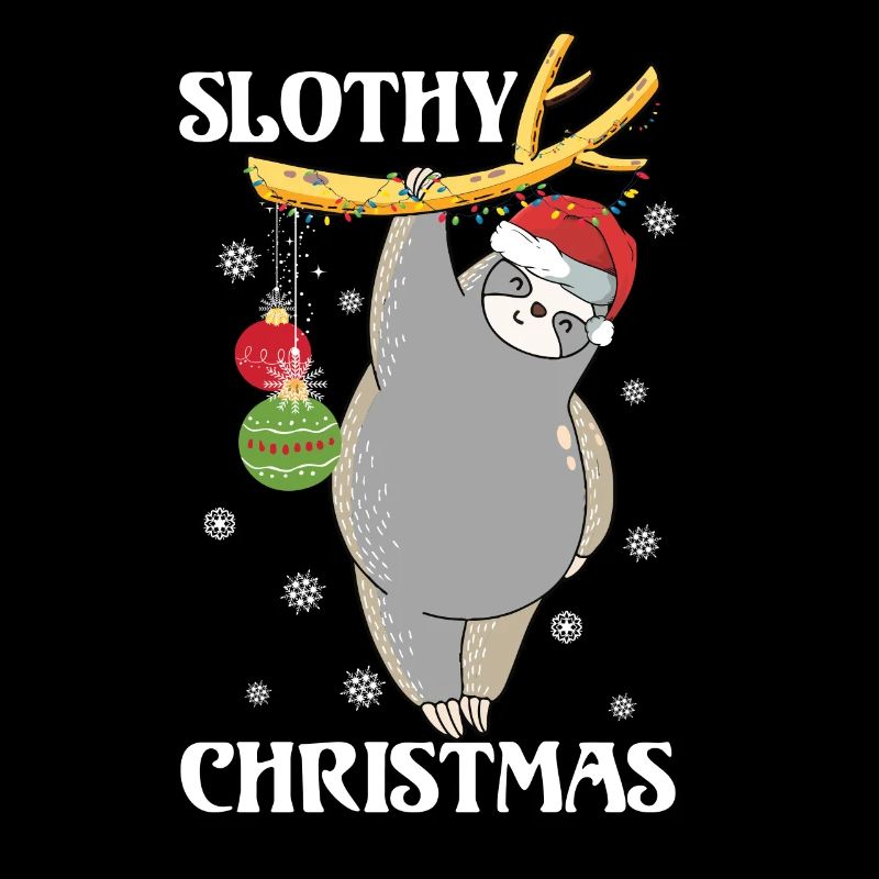 Christmas sloth