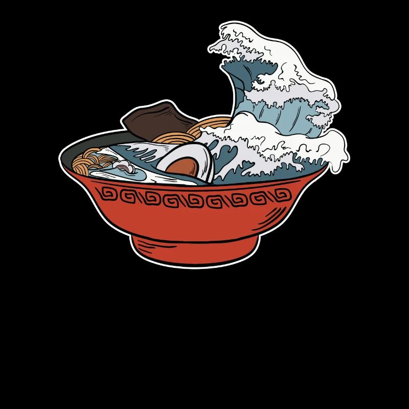 Ramen noodle tsunami Japan pasta dish gift