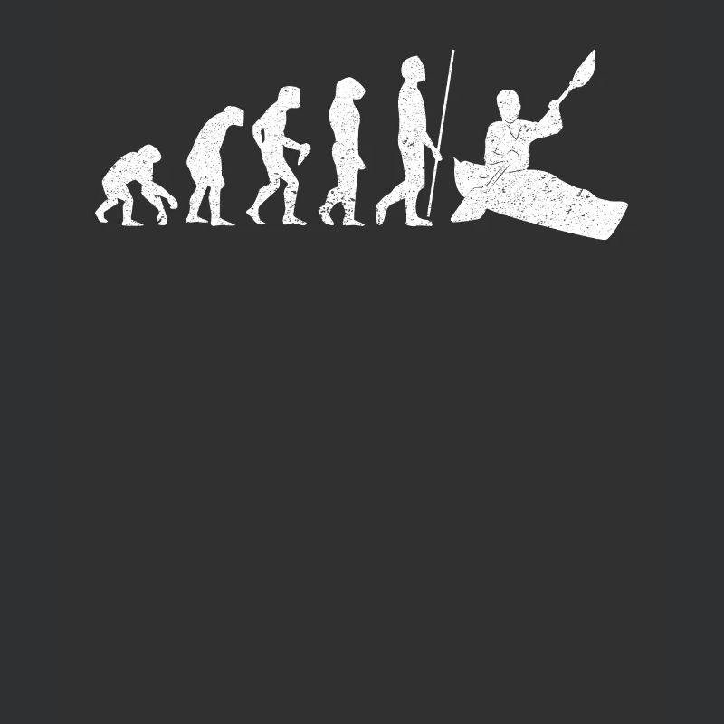 Evolution Kajak Shirt Geschenk Kajakfahrer