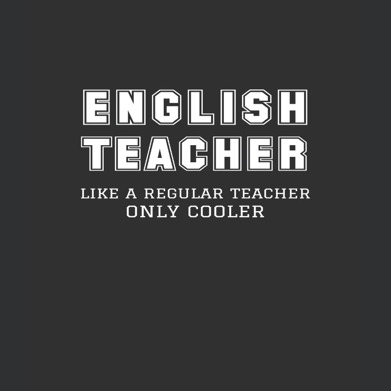 Professeur d’anglais comme un professeur régulier seulement plus cool