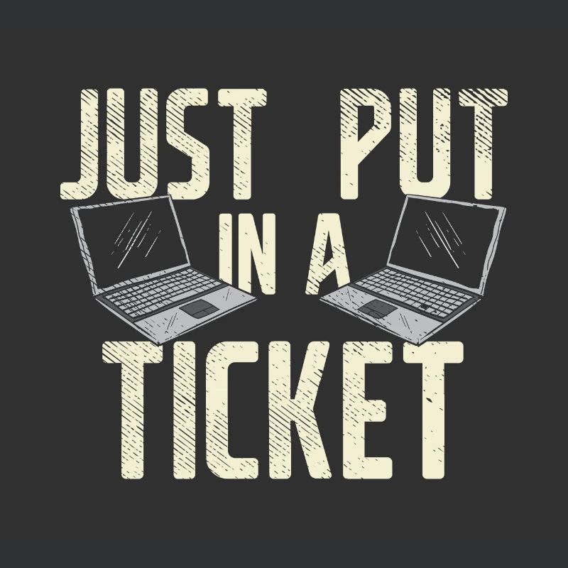 Mettez simplement un ticket pour le service d'assistance et le support technique