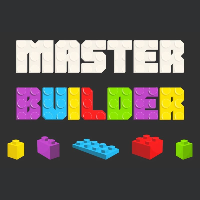 Kinder Cool Master Builder Baustein Papa Mom
