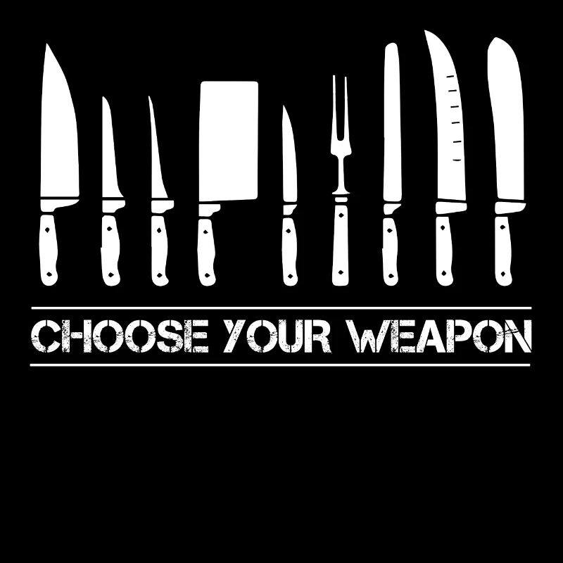 Koch Beruf Spruch Messer Shirt Geschenk