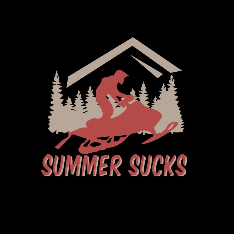 Summer sucks Schneemobil geschenkidee