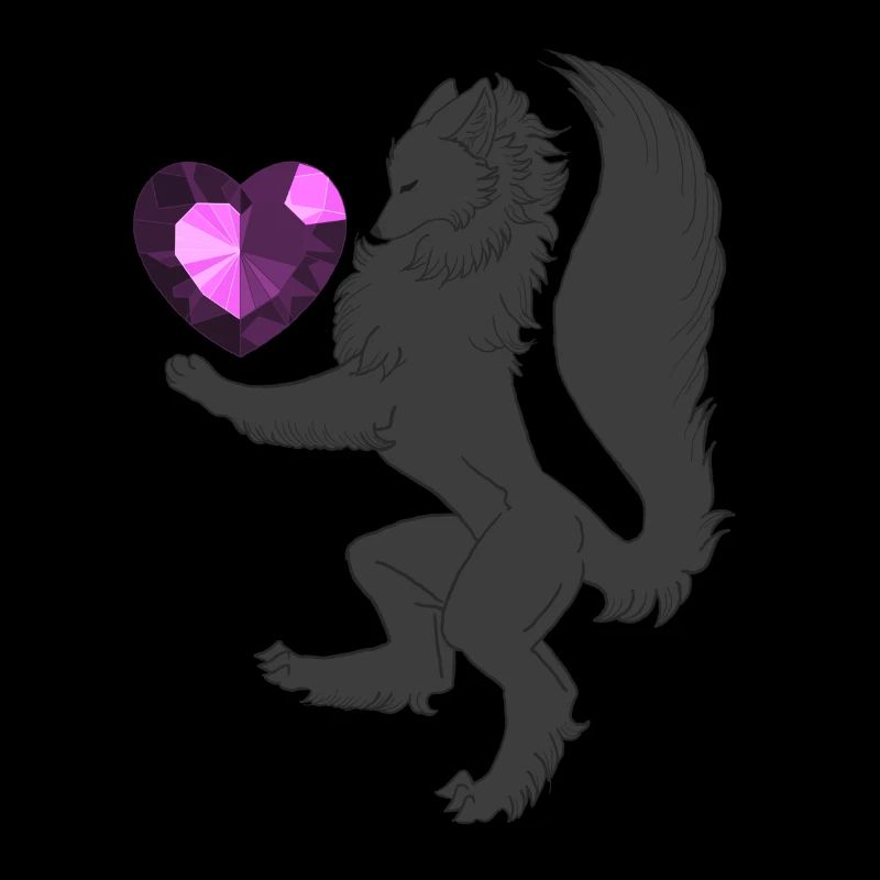 Heraldisch (schwarz/lila)