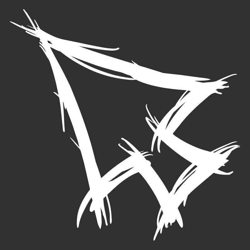 Mouse pointer cursor, arrow, hand drawn.