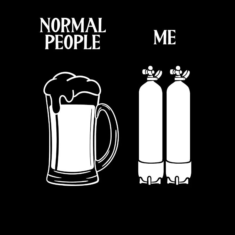 Les gens de la bière et moi le plongeur