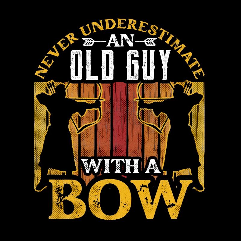 Ein Alter Mann Mit Einem Bogen