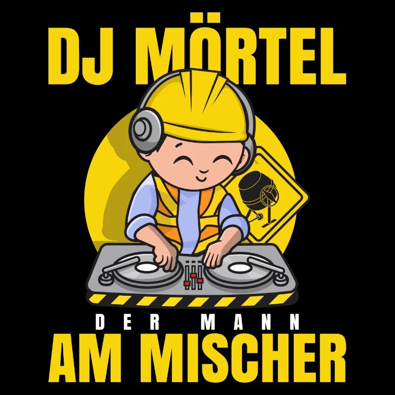 Maurer Bauarbeiter Geschenk DJ Mörtel Baustellen