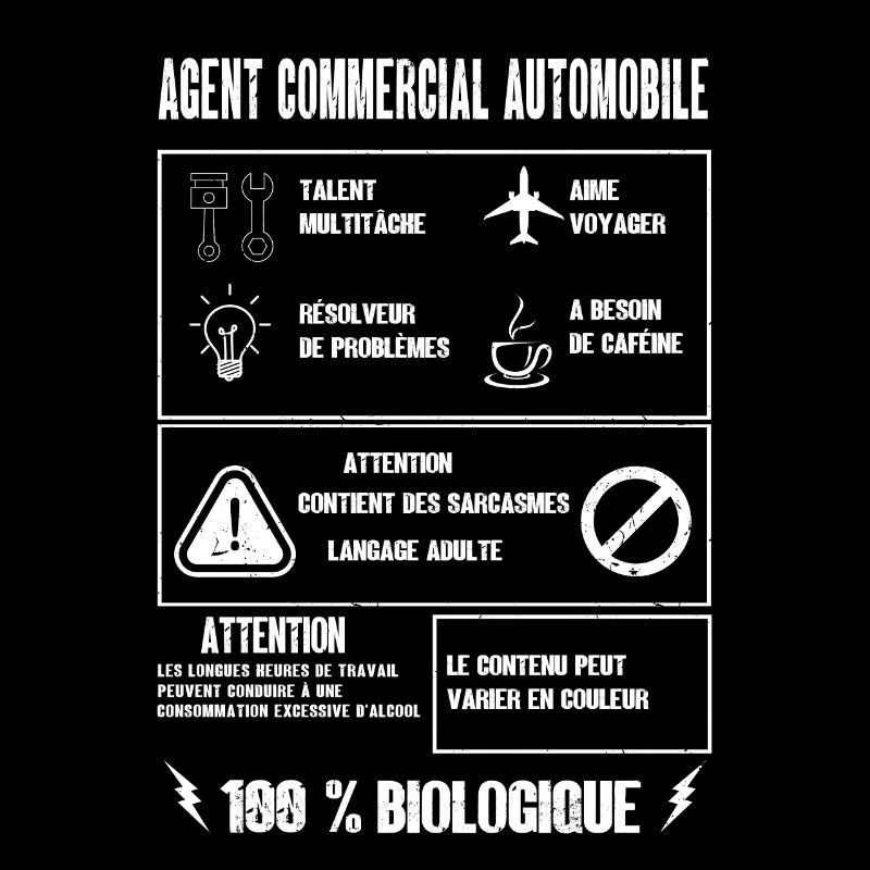 AGENT AUTOMOBILE Saynète Profession Sarcasme