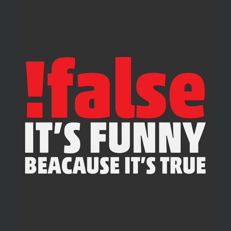 False it's funny because it's true Programmer