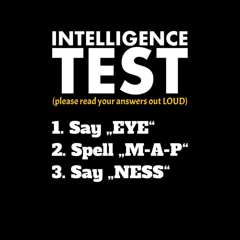 Test d’intelligence Say Eye, Spell M-A-P, SAY NESS