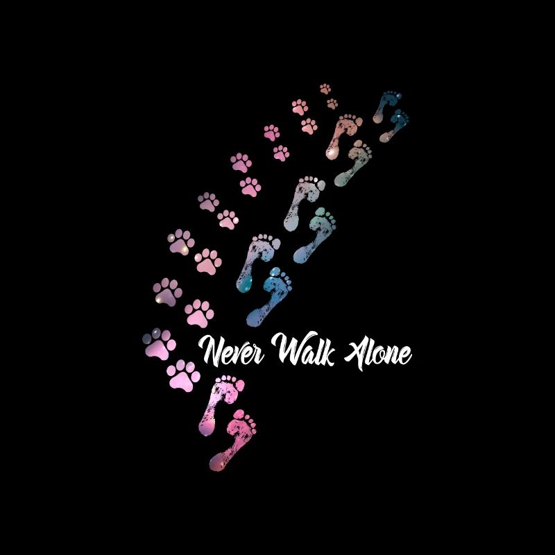 Never Walk Alone Hunde Hundeliebhaber Gassi
