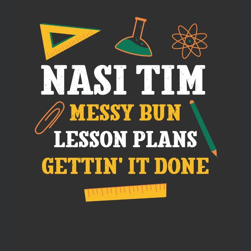 Nasi Tim Messy Bun Plans de leçon Drôle de professeur